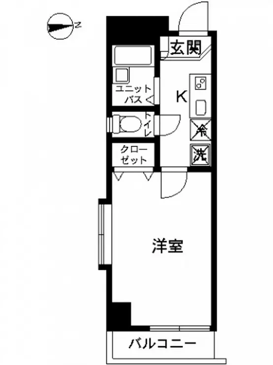 スカイコート両国第3 7階階 間取り