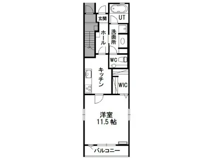 G&GレジデンシャルN18(1K/1階)の間取り写真