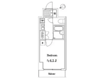 ヴェルステージ大森西(1K/2階)の間取り写真