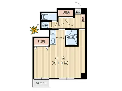 アビタ千石(ワンルーム/5階)の間取り写真