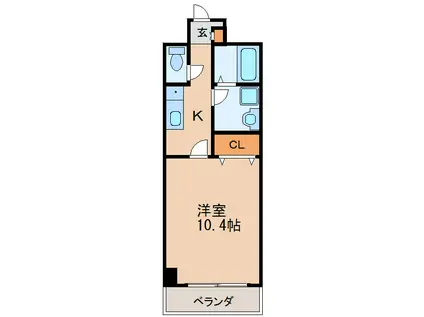 M-STAGEAOI(1K/2階)の間取り写真