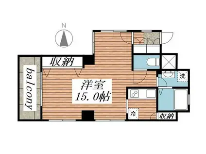 サル・ドュ・セジュール(1K/3階)の間取り写真