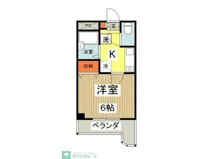 びおら女子学生寮(1K/3階)の間取り写真