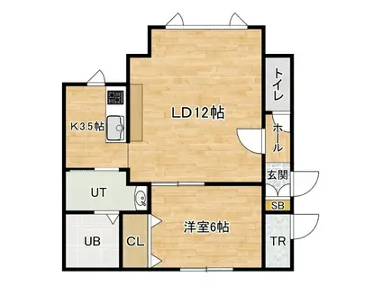 BOX.R(1LDK/1階)の間取り写真