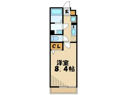 リブリ・COMODO(1K/2階)の間取り写真