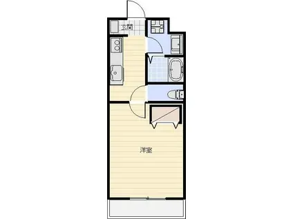 遠州鉄道 積志駅 徒歩41分 3階建 築27年(1K/1階)の間取り写真