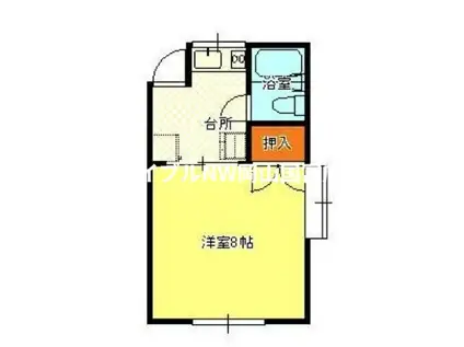水原コーポ(1K/2階)の間取り写真