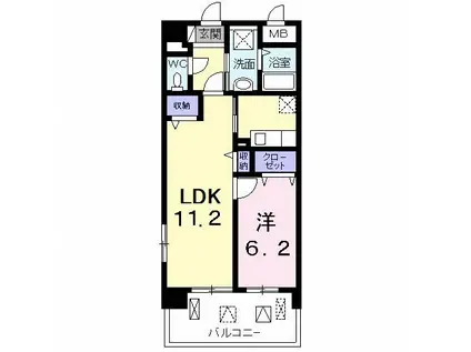 エクセルソフィア(1LDK/3階)の間取り写真