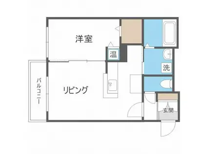 アールグレイ(1LDK/2階)の間取り写真