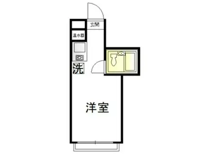 セントラルパレスII(ワンルーム/1階)の間取り写真