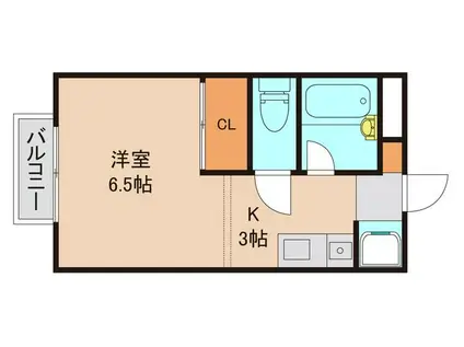 メゾン松ヶ丘(1K/1階)の間取り写真