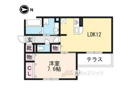 ラ ネージュ(1LDK/1階)の間取り写真