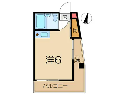 タナベビル(ワンルーム/4階)の間取り写真