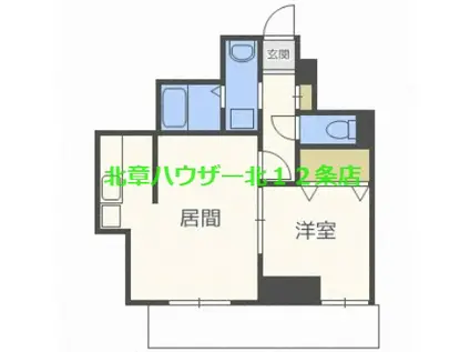 ヴィラ ノルテ 23(1LDK/2階)の間取り写真