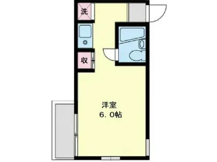 クリーンハイム航空公園(ワンルーム/1階)の間取り写真