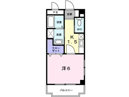 サンヒルズ壺屋(1K/3階)の間取り写真