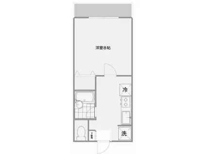 第8高橋ビル(1K/3階)の間取り写真