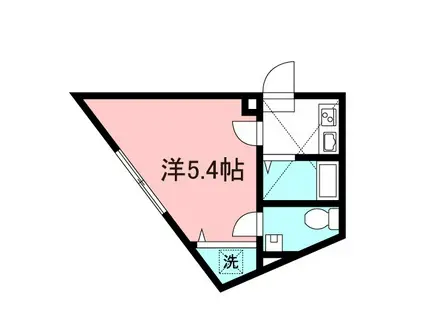 アザーレ上麻生(1K/1階)の間取り写真