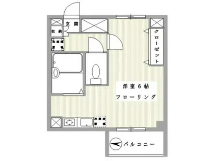 サン目白(1K/1階)の間取り写真