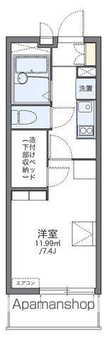 レオパレスサングロアール(1K/2階)の間取り写真