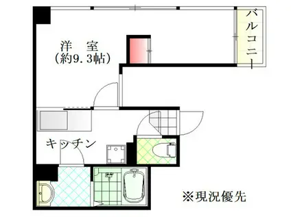 SHOKI BLDG大手町(1K/8階)の間取り写真