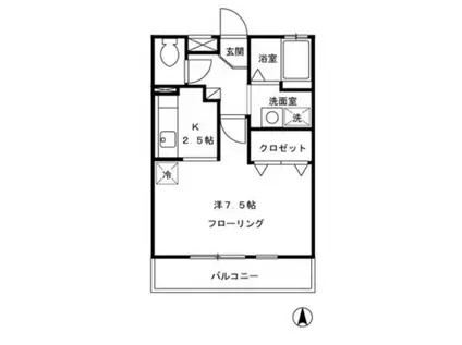 リヴェールNF小杉A棟(1K/3階)の間取り写真