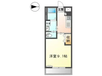 メゾン サフィール(1K/2階)の間取り写真