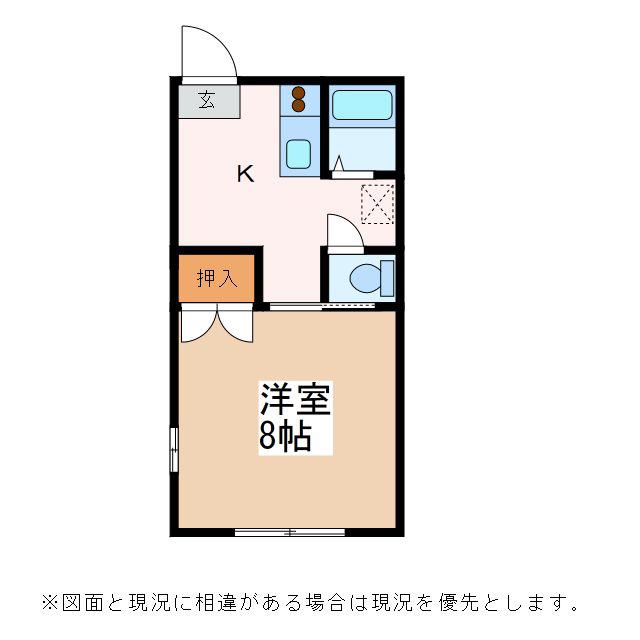 フォーブルプチ(1K/1階)の間取り写真