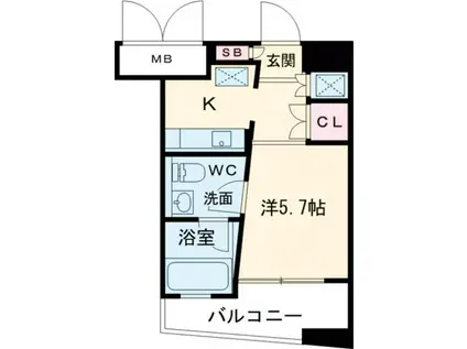 PH-4(1K/7階)の間取り写真
