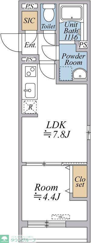 リブリ・曳舟(1LDK/2階)の間取り写真