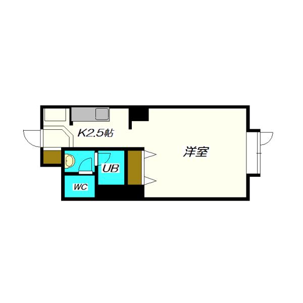 藤井ビルひばりが丘(1K/5階)の間取り写真