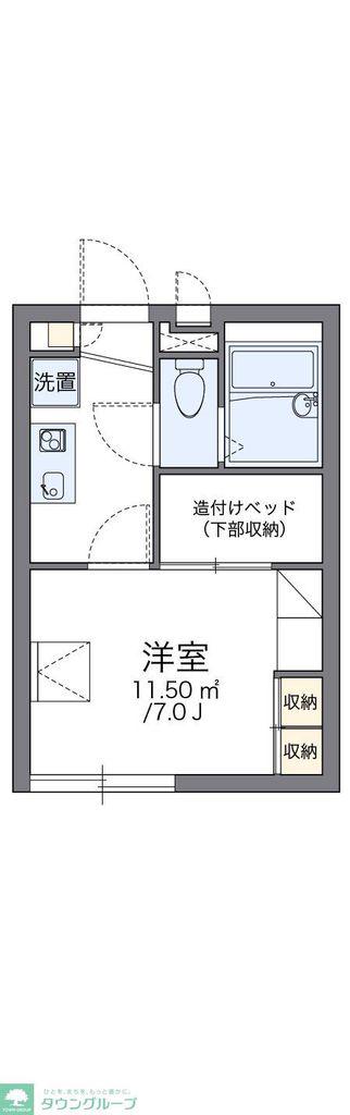 レオパレスマ メゾン(1K/2階)の間取り写真