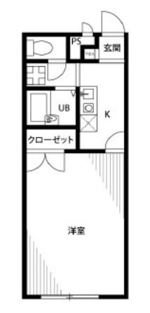 プレジール CADEAU EPOQUE(1K/2階)の間取り写真