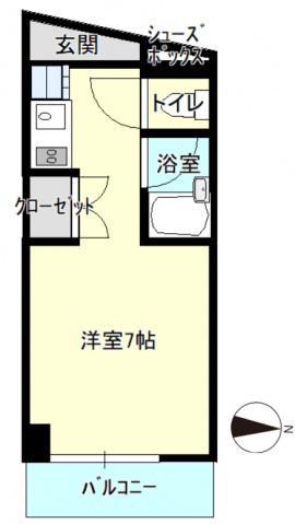 メゾン・ド・K3(1K/3階)の間取り写真