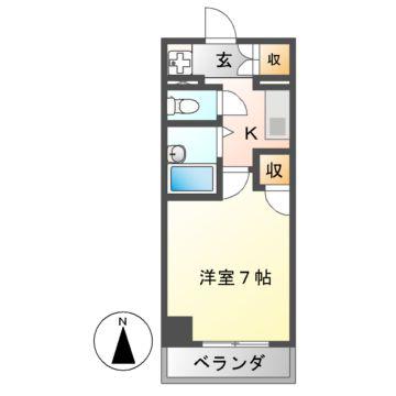 コア・パレス(1K/5階)の間取り写真