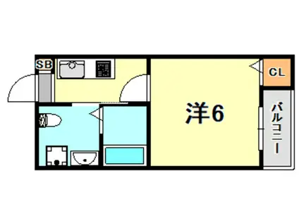 FUCLA大物(1K/2階)の間取り写真