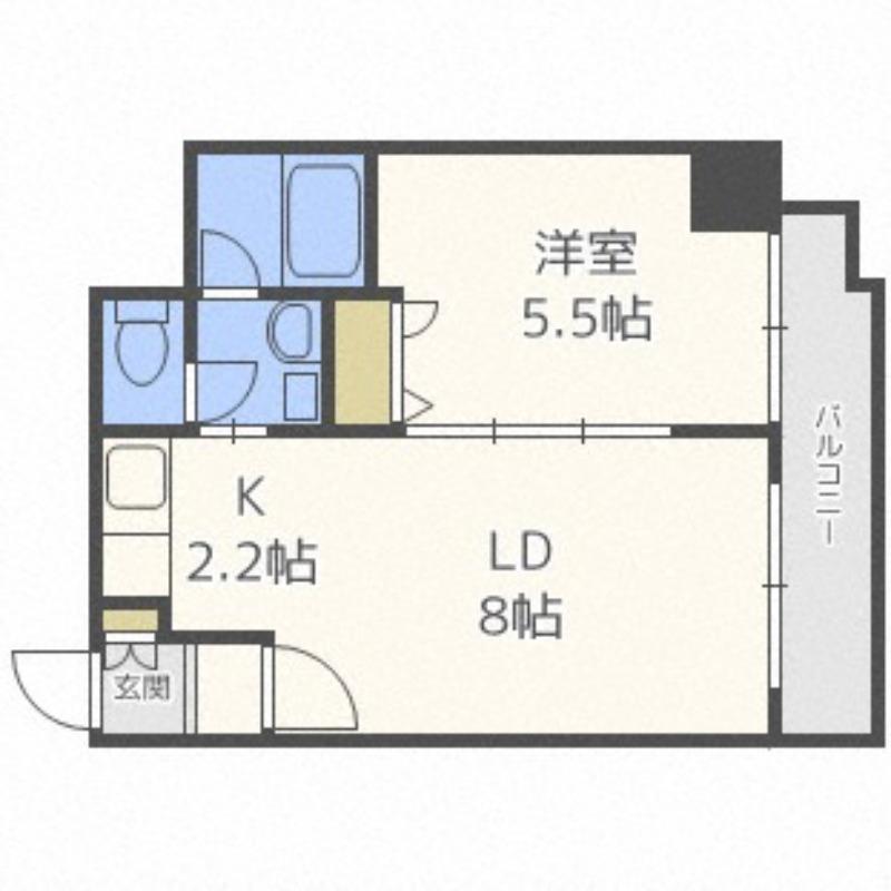 MS SANTAFE(1LDK/2階)の間取り写真