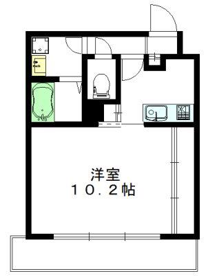 セイボリー下北沢(1K/1階)の間取り写真
