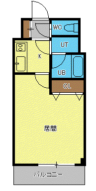 カラクリハウス(1K/3階)の間取り写真