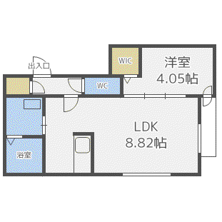PREMIERE学園前(1LDK/1階)の間取り写真