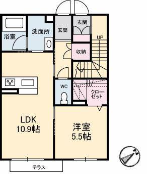 PURO MADERA 潮音(1LDK/1階)の間取り写真
