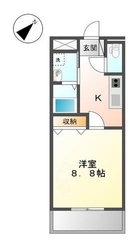 アーバンレジデンス東加古川(1K/1階)の間取り写真