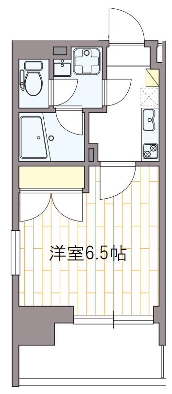 PRIMAVERA NAKANOSHIMA(1K/8階)の間取り写真