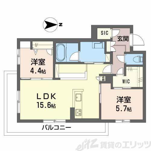 ライフステージ東和(2LDK/2階)の間取り写真