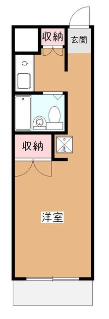 S・Tハイツ(ワンルーム/1階)の間取り写真