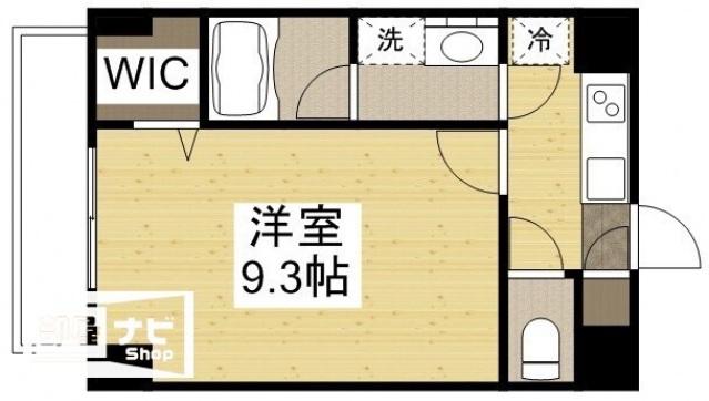 エトワール(1K/5階)の間取り写真