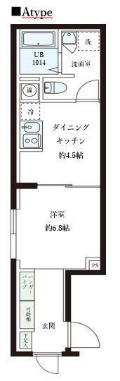 レピュア大島レジデンスII(ワンルーム/5階)の間取り写真