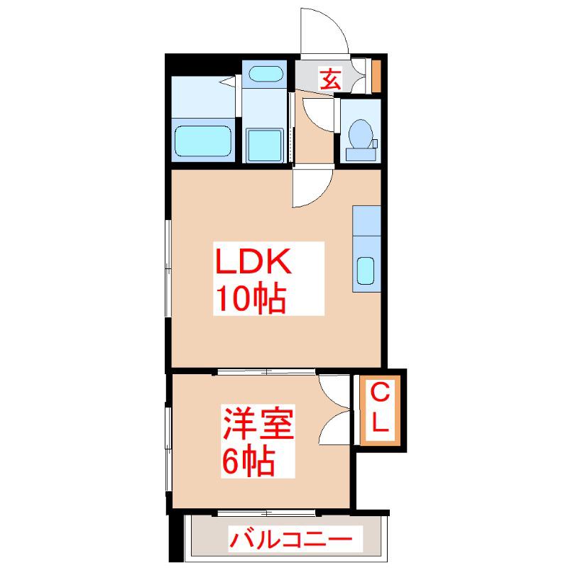 シーポート惟神(1LDK/5階)の間取り写真