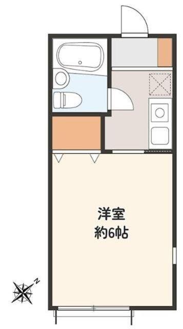 日昭ハイツ(1K/1階)の間取り写真