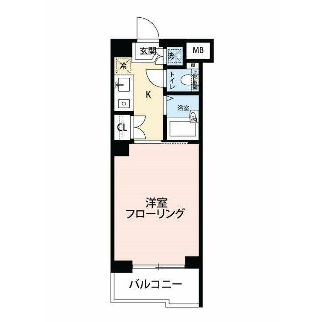 ルーブル駒沢大学II(1K/2階)の間取り写真